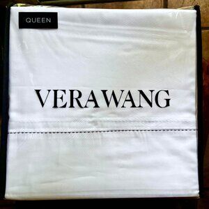 4-pc Vera Wang Satin Weave Queen Size Cotton Sheet Set - 100% cotton